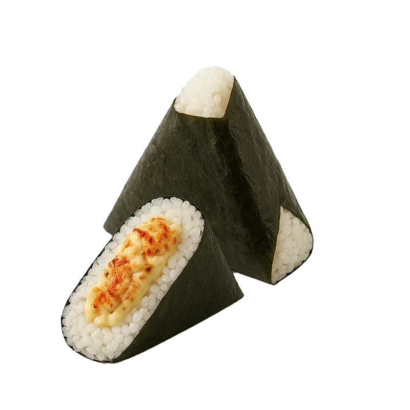 Grilled Abalone Salad Onigiri
