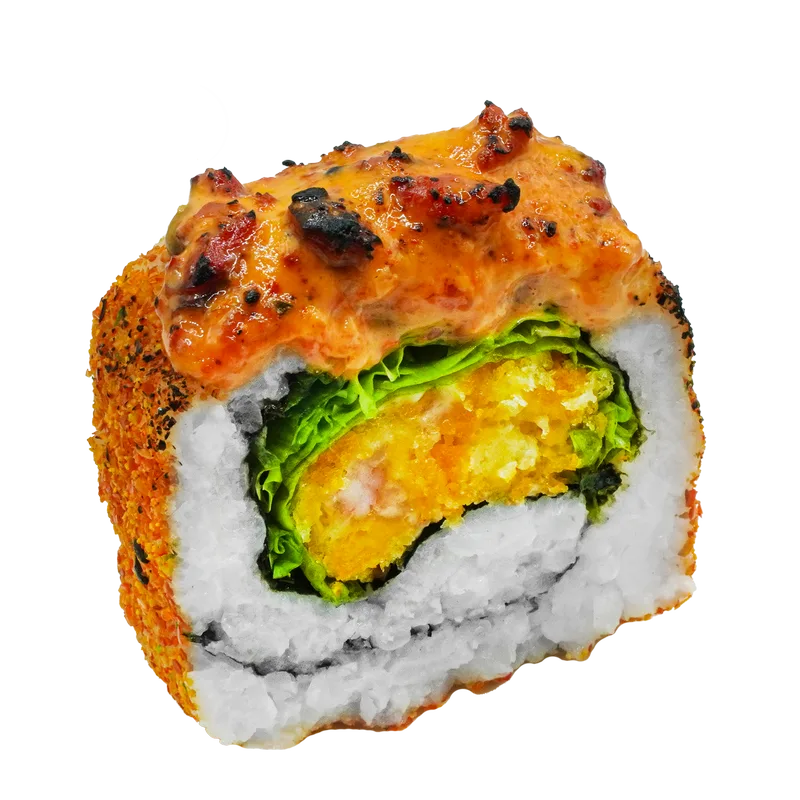 Ebi Furai Salad Spicy Idako Roll