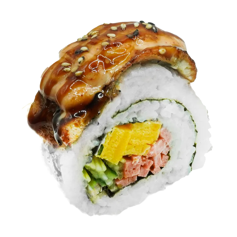 Unagi Salad Chicken Mentai Roll