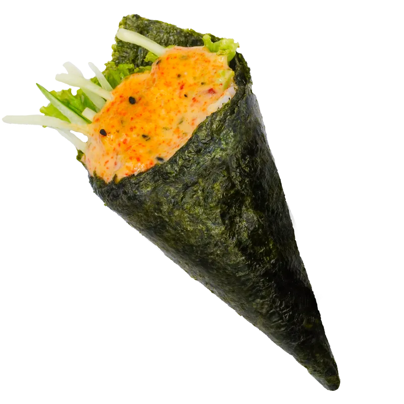 Grilled Abalone Salad Temaki
